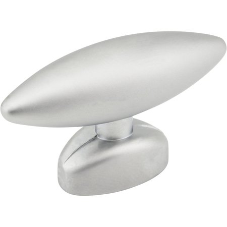 ELEMENTS BY HARDWARE RESOURCES 1-9/16" Overall Length Matte Silver Football Verona Cabinet "T" Knob 409222